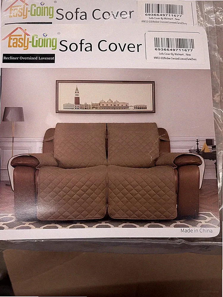 Easy-Going Oversized Loveseat Recliner Cover, Reversible Couch Cover for Double